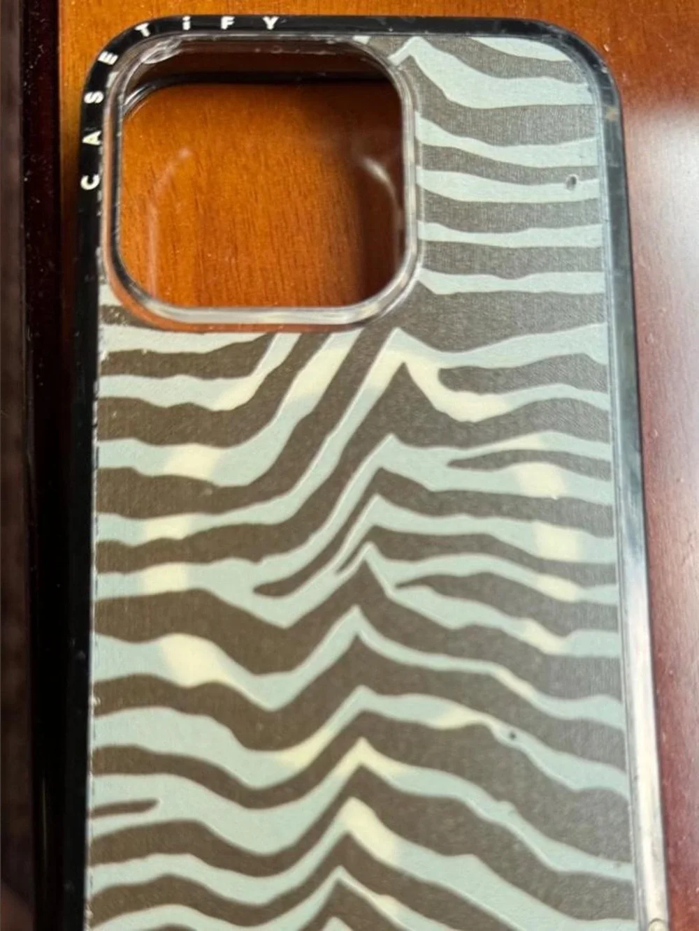 Casetify Brown Zebra Stripe iPhone 15 Pro Case
